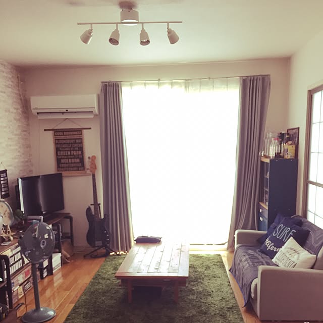 部屋全体/IKEA 照明/扇風機/DIY/セリア...などのインテリア実例 - 2016-08-11 14:08:34