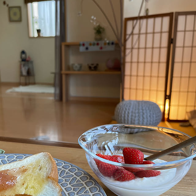 机/朝食/ガラスの器/saon/買ってよかったもの...などのインテリア実例 - 2025-05-20 19:14:54