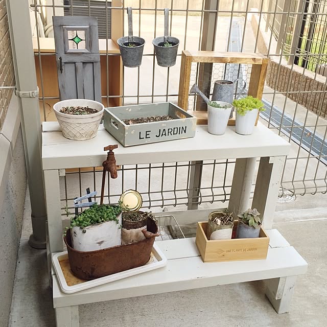 花台 DIY棚のインテリア・手作りの実例 | RoomClip(ルーム 花台 DIY棚のインテリア・手作りの実例 | RoomClip(ルーム
