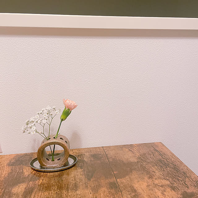 いちりんざし/陶芸作品/飾り付け/賃貸暮らし/1LDK2人暮らし...などのインテリア実例 - 2022-05-05 22:46:34