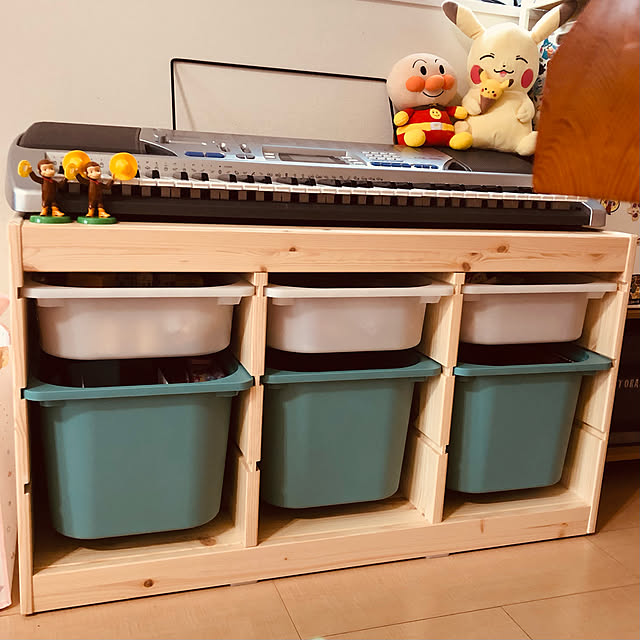 トロファスト/おもちゃ収納/棚/IKEA/リビングのインテリア実例 - 2022-08-06 20:50:16