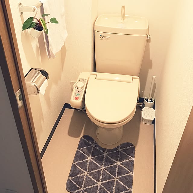 バス/トイレ/トイレマット/観葉植物/一人暮らし/1K...などのインテリア実例 - 2017-07-15 22:05:03