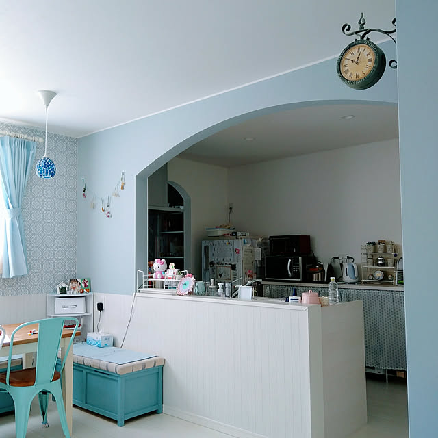 キッチン フレンチカントリーのおしゃれなインテリア・部屋 キッチン フレンチカントリーのおしゃれなインテリア・部屋