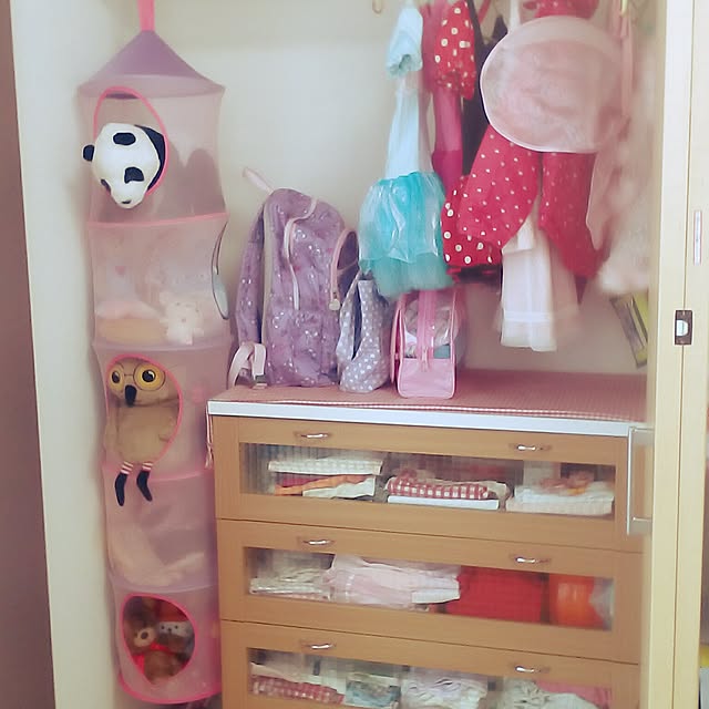 クローゼットの中 ぬいぐるみ収納のアイデア・おすすめ商品