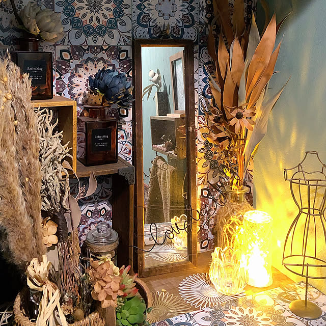 バス/トイレ/ドライフラワー/雑貨/インテリア雑貨/花のある暮らしのインテリア実例 - 2024-09-23 20:34:55