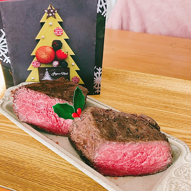 いいね！ありがとうございます◡̈♥︎/手作り/Merry Christmas/ローストビーフ/キッチンのインテリア実例 - 2022-12-25 08:48:35