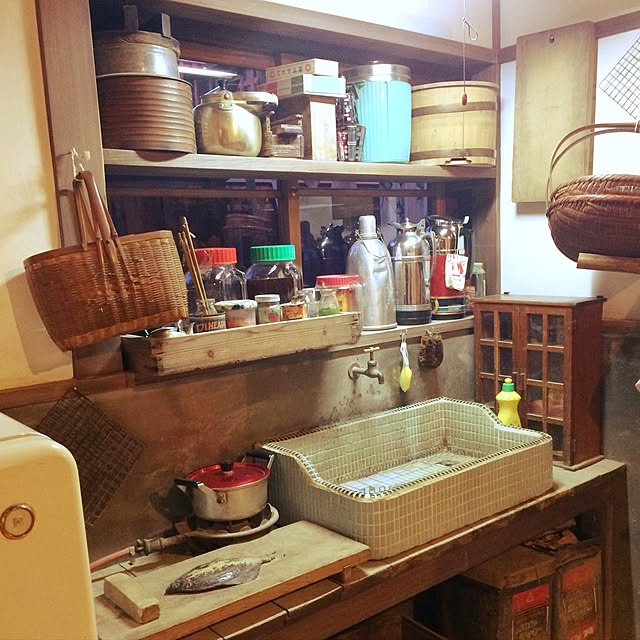 キッチン/JUNK/ヴィンテージ/いつも、いいね！ありがとうございます/ごちゃごちゃ...などのインテリア実例 - 2016-08-22 06:43:36