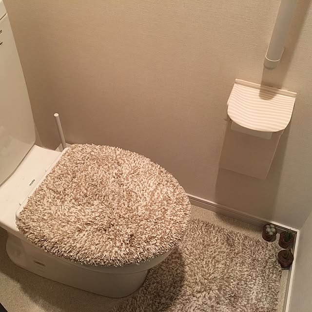バス/トイレ/トイレマット/トイレットペーパー/トイレットペーパーホルダー/トイレ...などのインテリア実例 - 2017-05-28 22:57:19