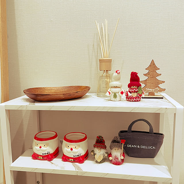 玄関/入り口/クリスマス/玄関インテリア/3COINS/ダイソーのインテリア実例 - 2024-12-05 17:43:50