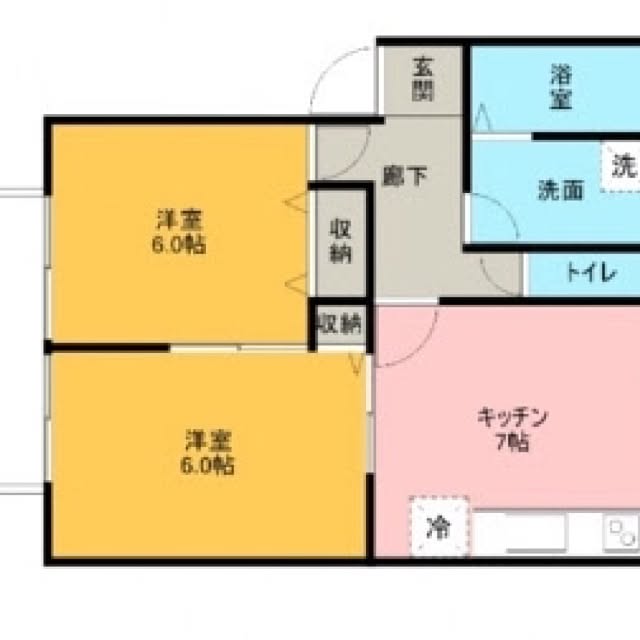 部屋全体/埼玉/間取り図/一人暮らし/2LDK賃貸アパート...などのインテリア実例 - 2017-03-27 10:41:40