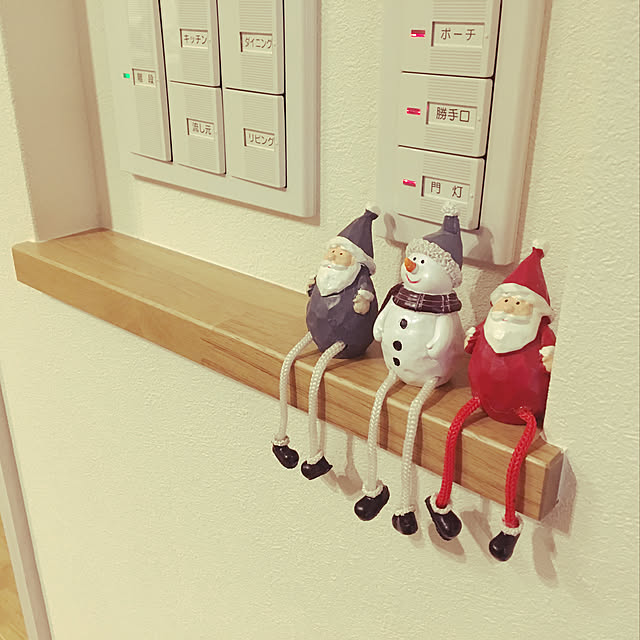 壁/天井/ナチュラルキッチン/クリスマスディスプレイ/クリスマス雑貨/ニッチスイッチ...などのインテリア実例 - 2017-11-22 17:40:37