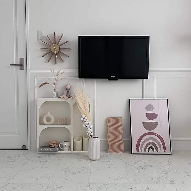 部屋全体/Francfranc/IKEAフラワーベース/ドライフラワー/アートをインテリアに取り入れたい...などのインテリア実例 - 2025-02-06 13:36:24
