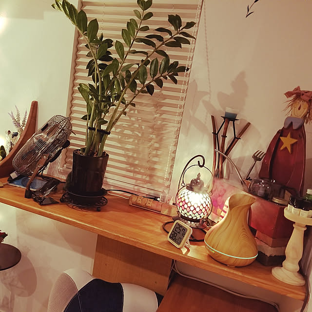 棚/照明/雑貨/観葉植物/カフェ風...などのインテリア実例 - 2017-11-11 21:44:20