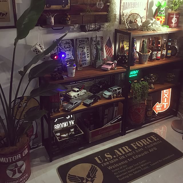 棚/雑貨/アメリカン/観葉植物のインテリア実例 - 2017-03-16 21:24:35