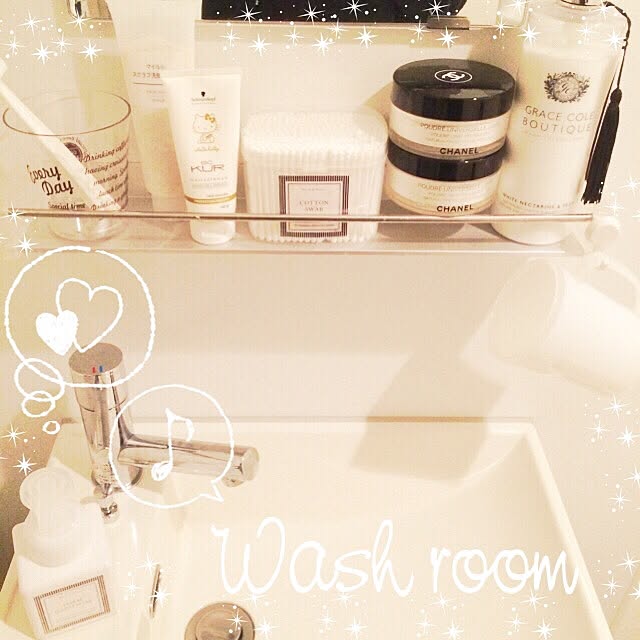 バス/トイレ/washroom/モノトーン/賃貸/一人暮らし...などのインテリア実例 - 2015-03-13 20:34:08