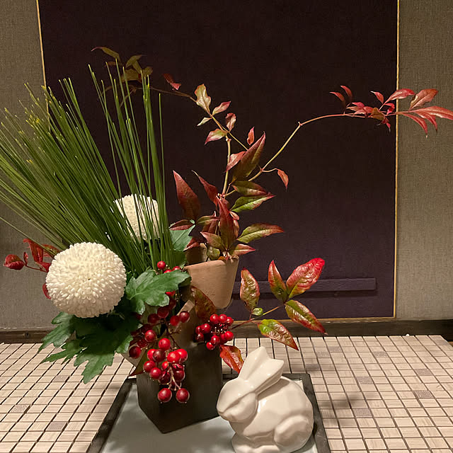 自作の花瓶/コメントお気遣いなく/記録用です/記録用/棚のインテリア実例 - 2023-01-02 22:13:11