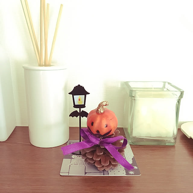 玄関/入り口/ハロウィン/セリア/100均/無印良品のインテリア実例 - 2018-09-13 07:46:11