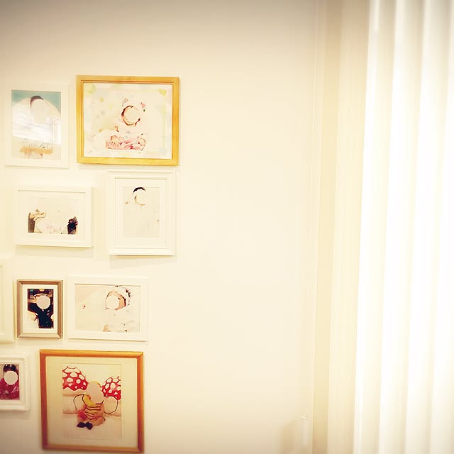部屋全体/ごちゃごちゃ飾る/すっきり暮らす/こどもと暮らす。/フレームディスプレイ...などのインテリア実例 - 2016-01-31 21:27:37