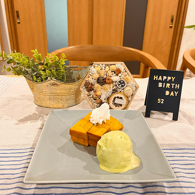 キッチン/畑でとれたかぼちゃ/ダイソー/誕生日飾り付け/誕生日ケーキ...などのインテリア実例 - 2024-09-17 04:43:04