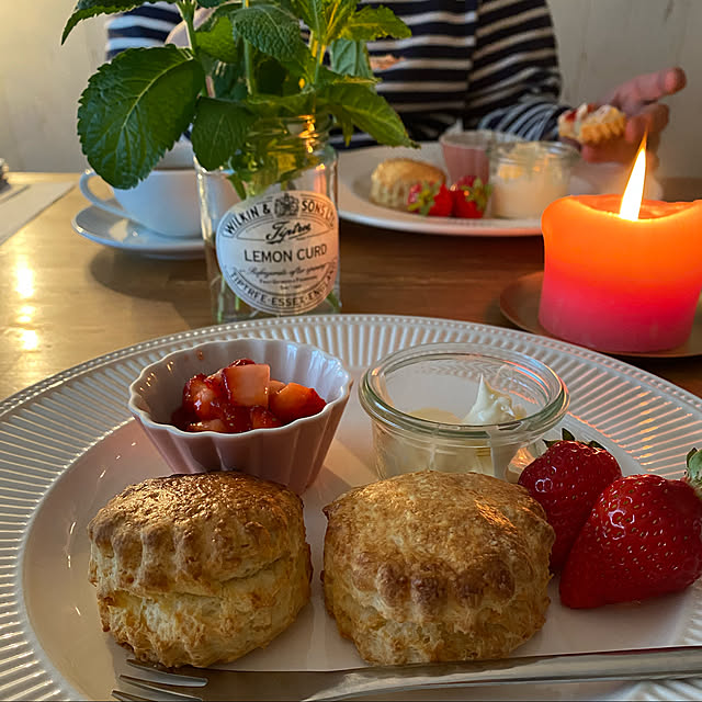 スコーン焼きました/紅茶のある暮らし/ウェッジウッド/在宅勤務/お茶の時間...などのインテリア実例 - 2021-04-12 19:14:21