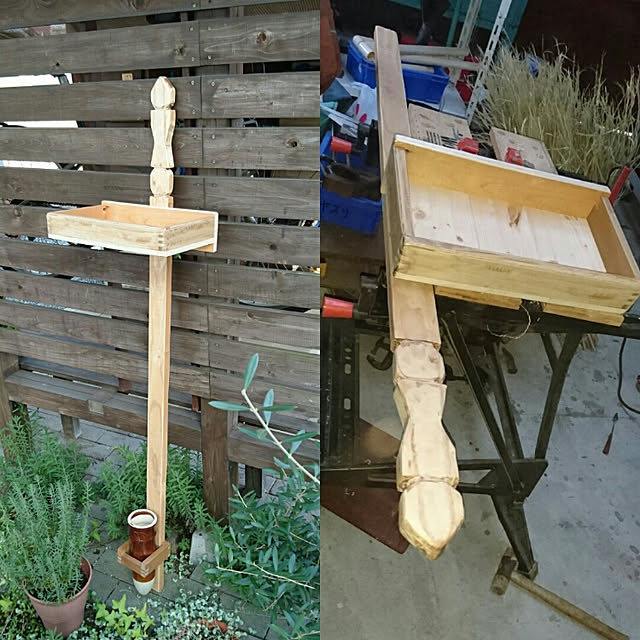 玄関/入り口/DIY/作業台DIＹ/水棚/端材 DIYのインテリア実例 - 2017-11-17 13:27:29