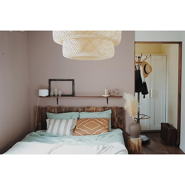 Farrow&Ball/ベッドルーム/セルフペイント/カラーワークス/insta→pop._._smile...などのインテリア実例 - 2020-08-03 14:28:12