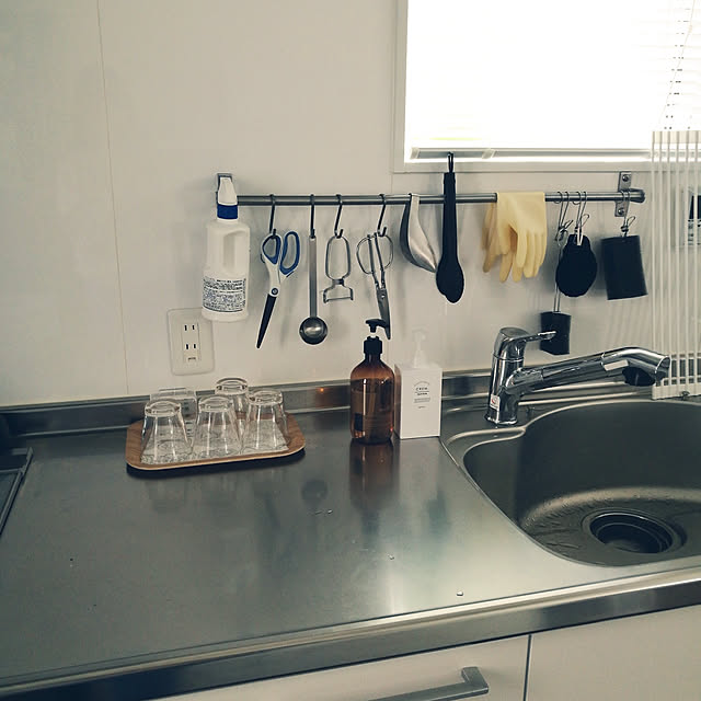 キッチン/KEYUCA/IKEA/無印良品/つるす収納のインテリア実例 - 2019-03-01 12:02:12