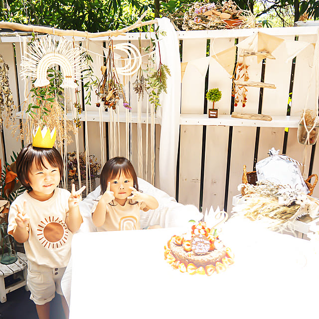 誕生日ケーキ/ペンキ塗り/誕生日フォト/ウッドデッキのある暮らし/流木インテリア...などのインテリア実例 - 2020-09-11 18:27:19