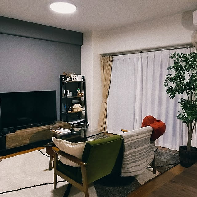 リビング/ウォルナット無垢材/マンション暮らし/住まいづくり/ナチュラル...などのインテリア実例 - 2022-03-03 11:48:04
