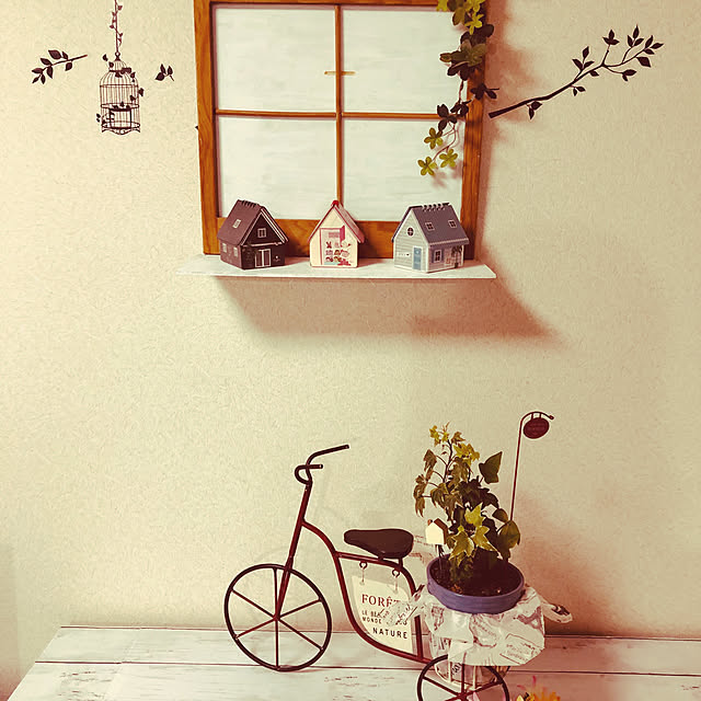 壁/天井/セリア/DIY/観葉植物/カフェ風のインテリア実例 - 2019-01-04 14:29:03