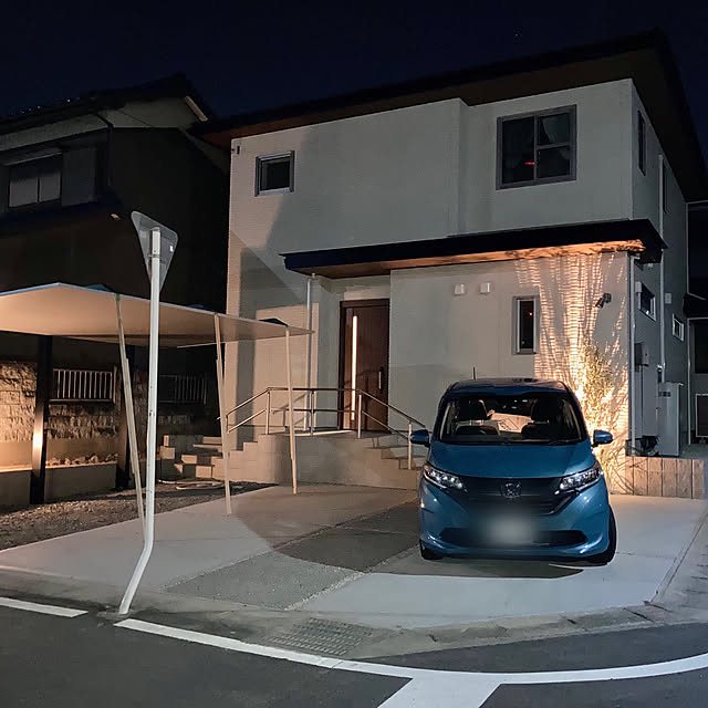 玄関/入り口/夜の外観/外観/新築/引き渡し完了...などのインテリア実例 - 2023-10-31 22:07:12
