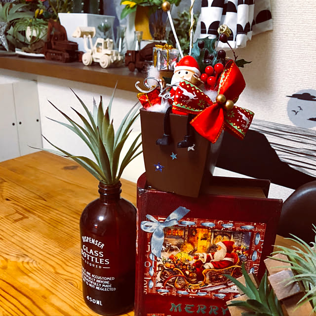 サンタクロース/クリスマス/フェイクグリーン/リビングのインテリア実例 - 2020-11-02 16:48:46