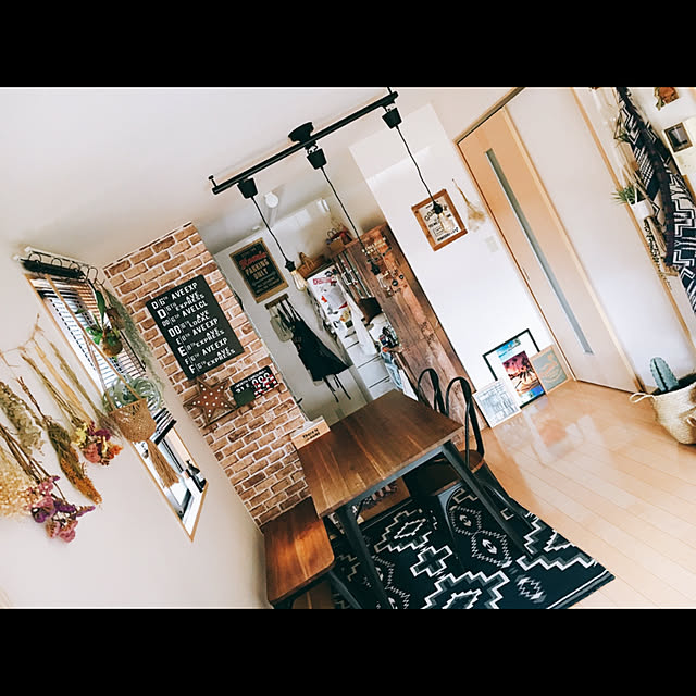 部屋全体/楽天/テーブル/雑貨/seria...などのインテリア実例 - 2018-11-14 23:12:22