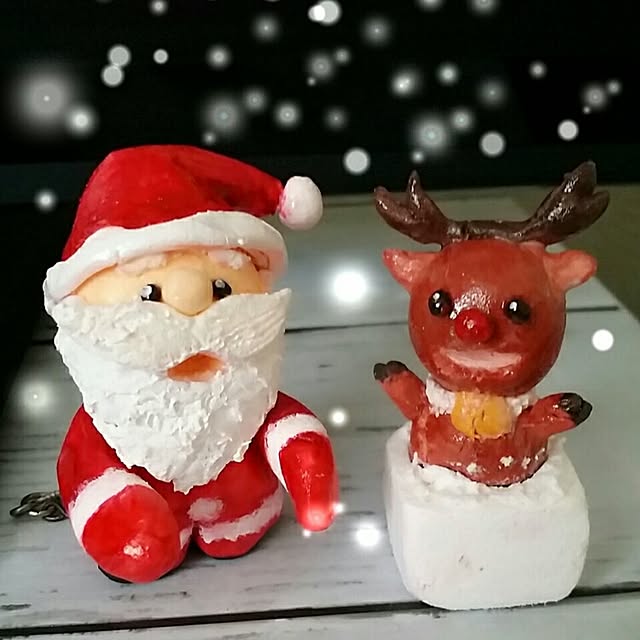 紙粘土人形 ハンドメイド サンタクロース クリスマス 速い