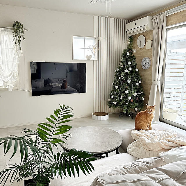 部屋全体/クリスマスツリー180cm/クリスマスインテリア/クリスマス/クリスマスツリー...などのインテリア実例 - 2024-11-28 22:07:16