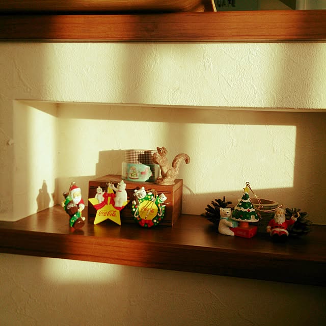 壁/天井/クリスマス/セリア/部分撮りですみません(-_-;)/雑貨のインテリア実例 - 2016-12-24 07:34:25
