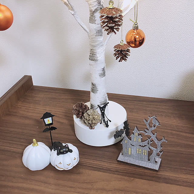 めたるの妖精/ハロウィン/ニトリ/セリア/モノトーン...などのインテリア実例 - 2019-09-22 19:35:11