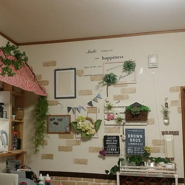 壁/天井/賃貸でも諦めない！/可愛くしたい♡/DIY/セリア...などのインテリア実例 - 2016-04-25 18:09:47