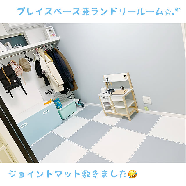 プレイルーム/サンゲツクロス/IKEA/部屋全体のインテリア実例 - 2021-03-01 06:03:08