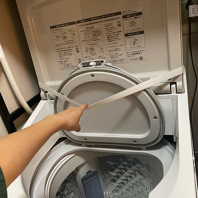 バス/トイレ/困り事を解決する/洗濯機の内蓋が閉まってしまうのインテリア実例 - 2024-09-07 18:37:29