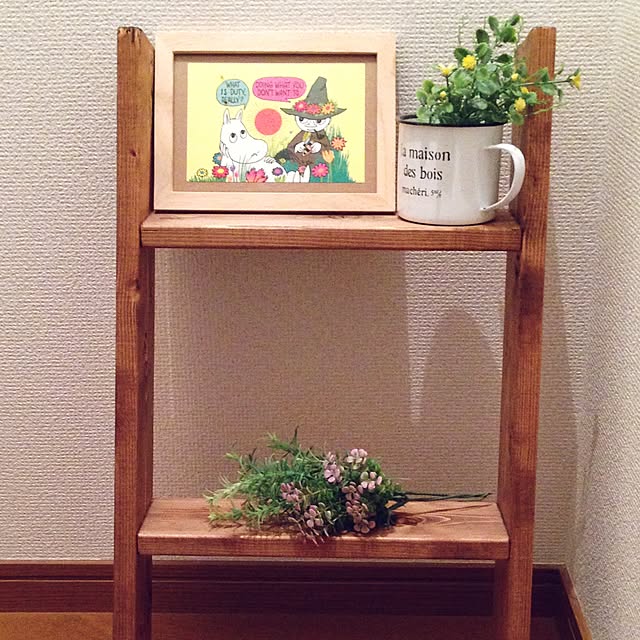 部屋全体/DIY/セリア/フェイクグリーン/ナチュラル...などのインテリア実例 - 2017-04-04 09:14:55
