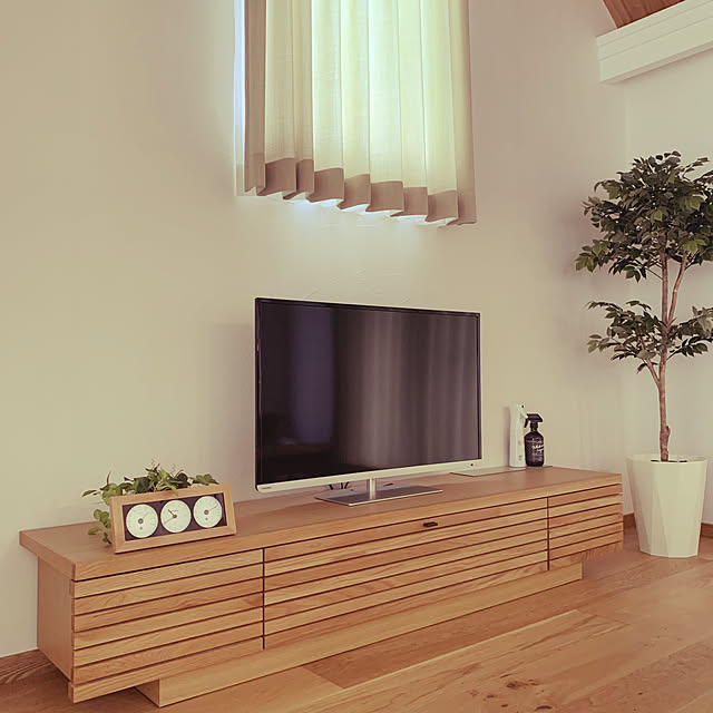 テレビ台/木製家具/ナチュラル/北欧/無垢床...などのインテリア実例 - 2023-07-08 10:47:06