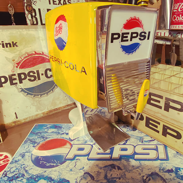 非売品ペプシディスペンサー/ブリキ看板/ペプシコーラ/ペプシディスペンサー/PEPSI...などのインテリア実例 - 2022-01-17  20:34:54 ｜ RoomClip（ルームクリップ） | RoomClip（ルームクリップ）