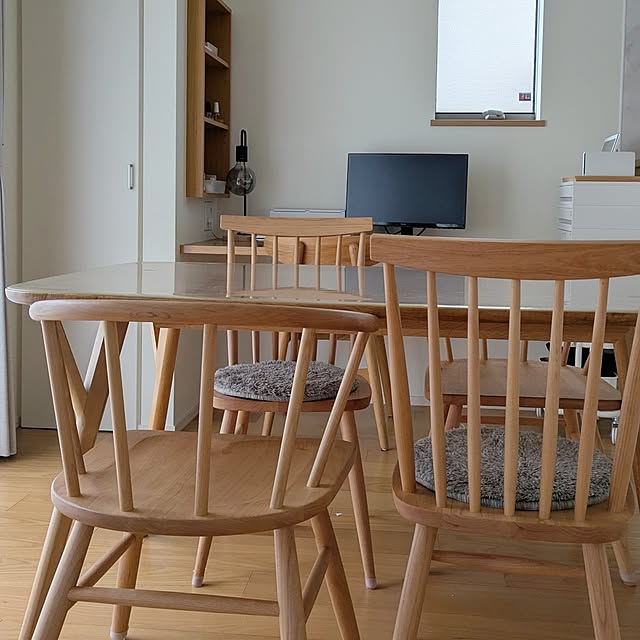 部屋全体/北欧インテリア/ダイニング/ダイニングテーブル/モモナチュラル...などのインテリア実例 - 2024-07-08 10:53:16