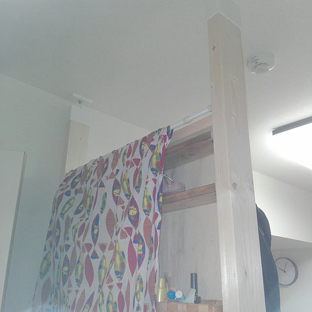 キッチン/ラブリコでDIY/ついたてdiy/ついたての後ろは収納/賃貸楽しむ♪...などのインテリア実例 - 2017-09-25 10:03:01