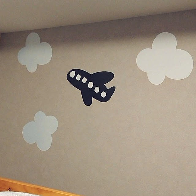 壁/天井/サンゲツクロス/こども部屋/ウォールステッカーのインテリア実例 - 2022-01-29 22:28:39