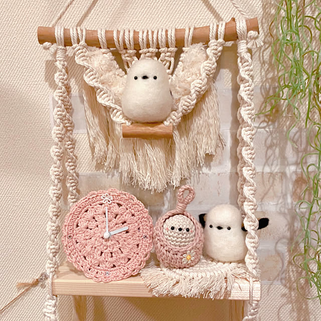 オーダー受付中】 あみぐるみ あみぐるみストラップ シマエナガ