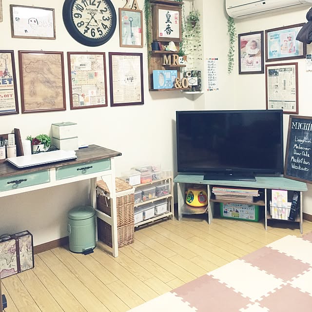 部屋全体/3COINS/黒板/DIY/リメイク...などのインテリア実例 - 2014-11-12 16:36:06