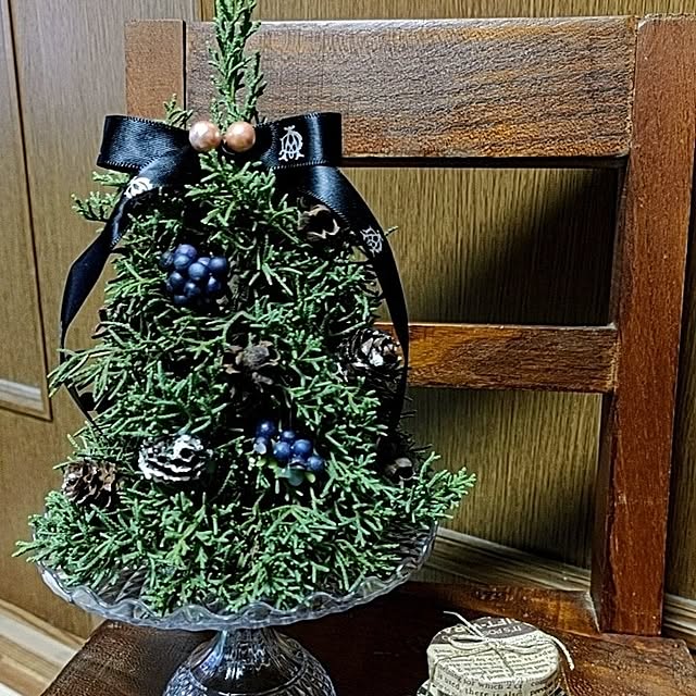玄関/入り口/ナチュラル/ハンドメイド/ドライフラワー/クリスマスのインテリア実例 - 2023-12-16 12:39:20