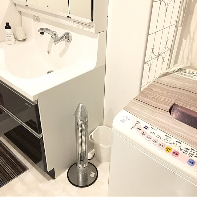 バス/トイレ/洗面所/リメイクシート/山善バスケットトローリーモニター応募/ダイケンの床...などのインテリア実例 - 2017-03-01 16:52:10